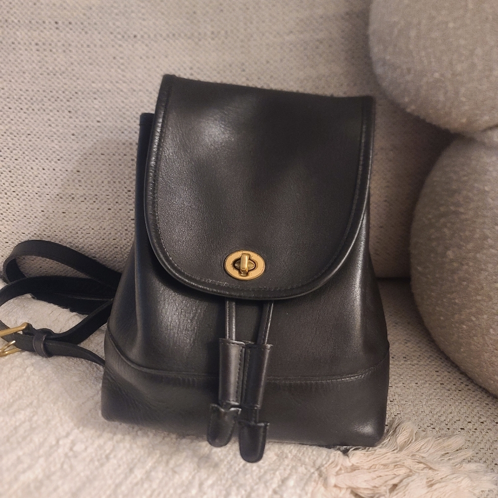 Vintage Coach 9960 Leather Backpack